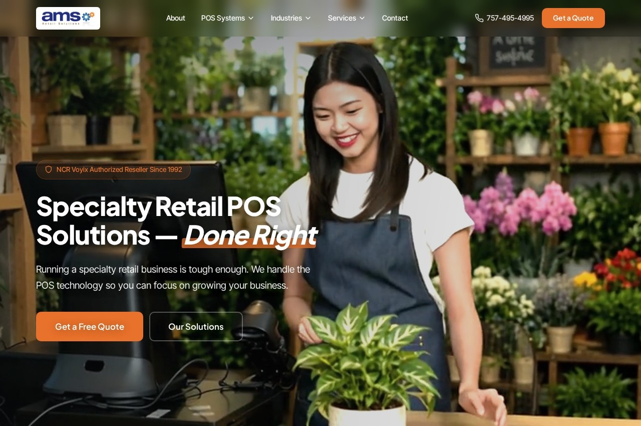 AMS Retail Solutions screenshot