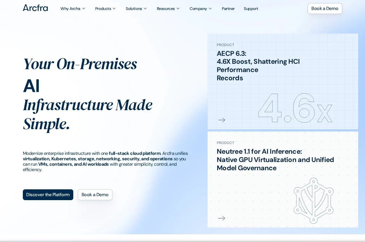 Arcfra screenshot