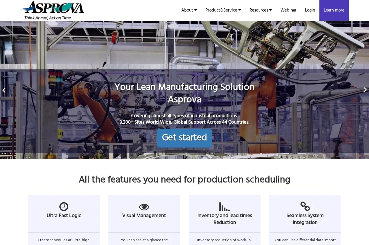 Asprova screenshot