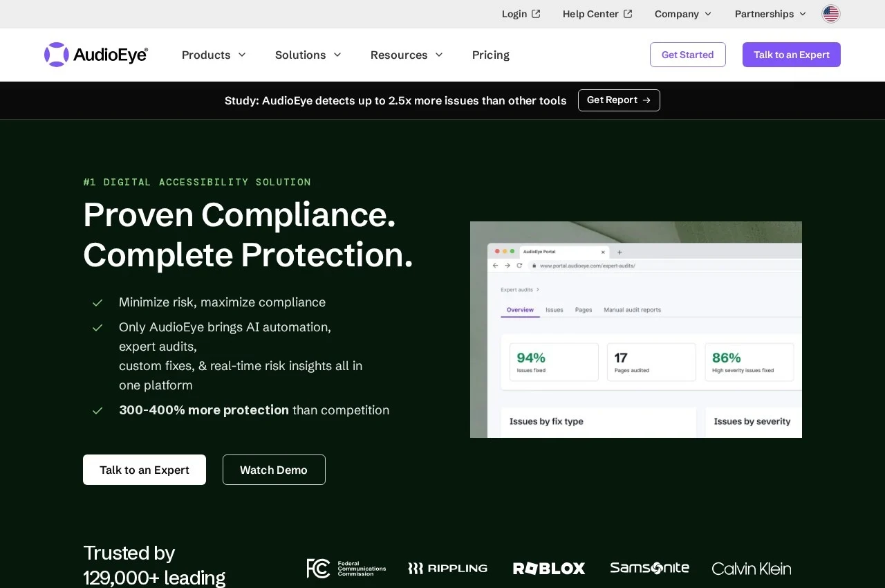 AudioEye screenshot