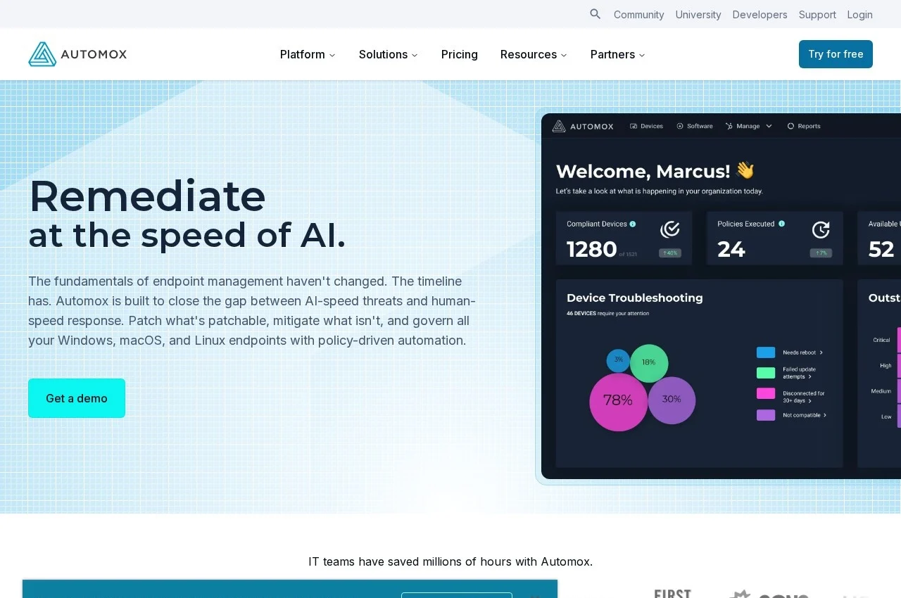 Automox screenshot