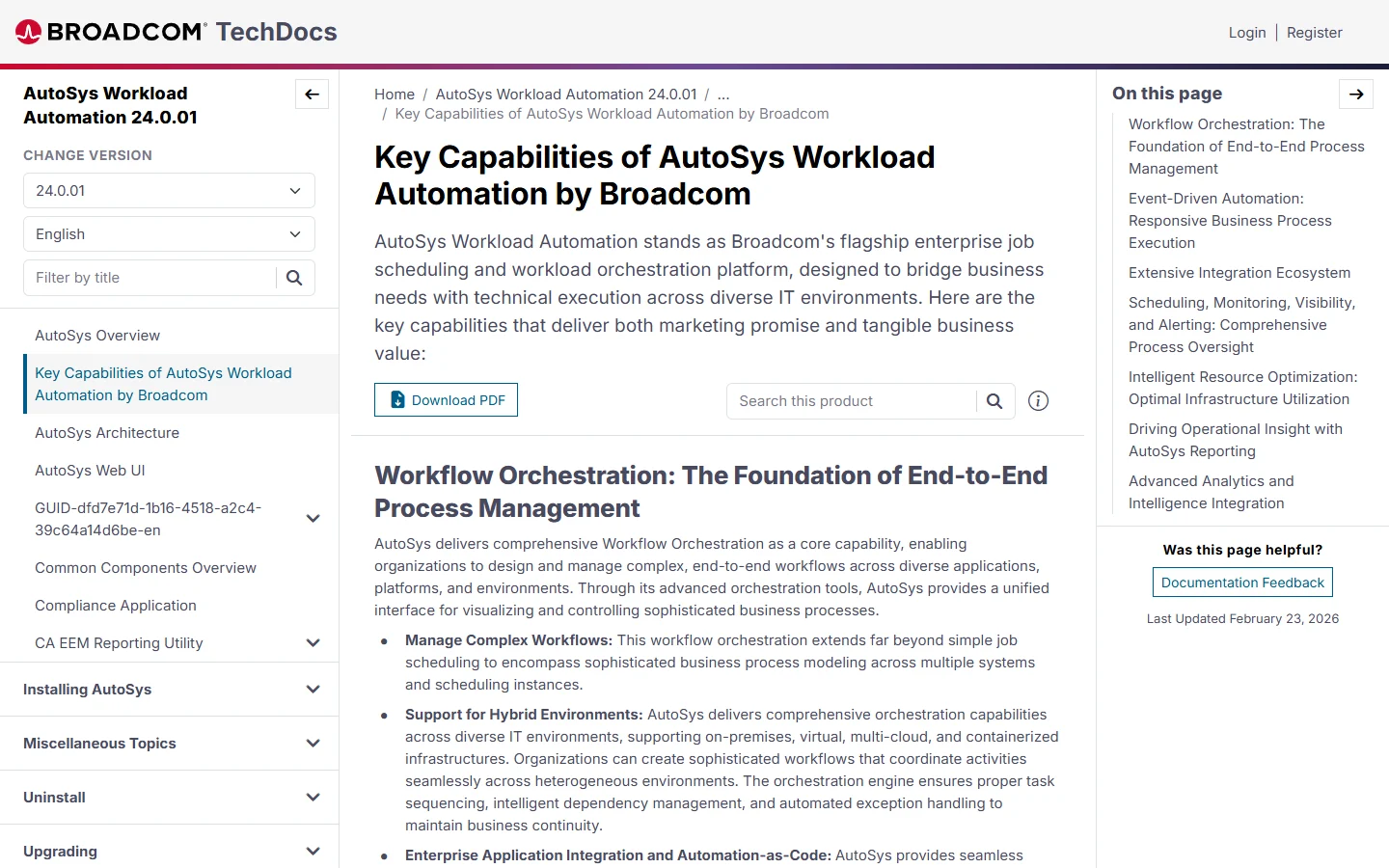 AutoSys Workload Automation screenshot