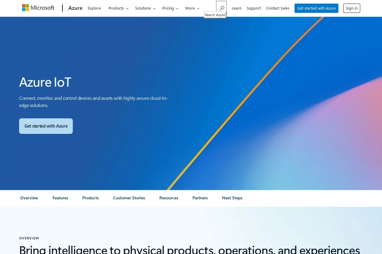 Azure IoT screenshot