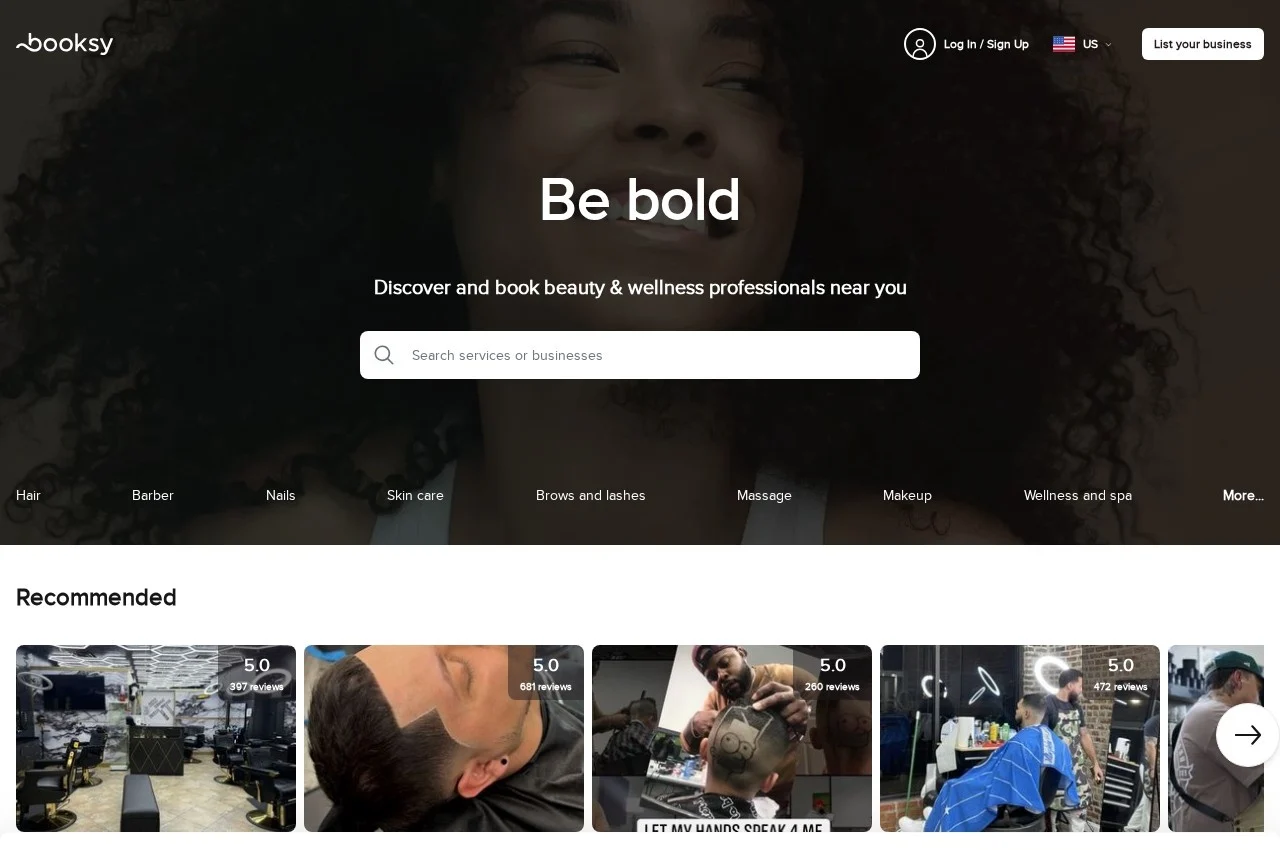 Booksy screenshot