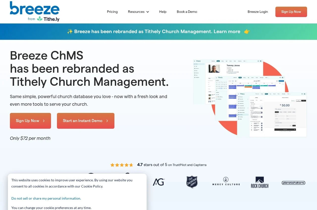 Breeze ChMS screenshot