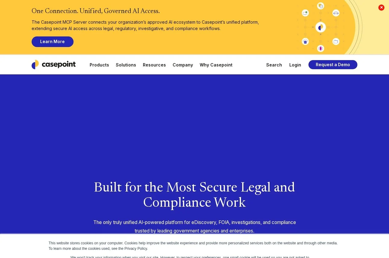 Casepoint screenshot