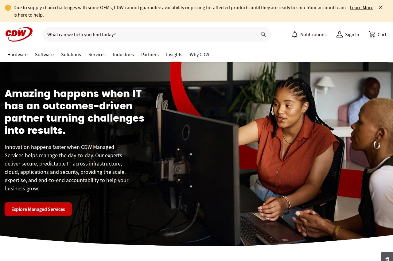 CDW screenshot
