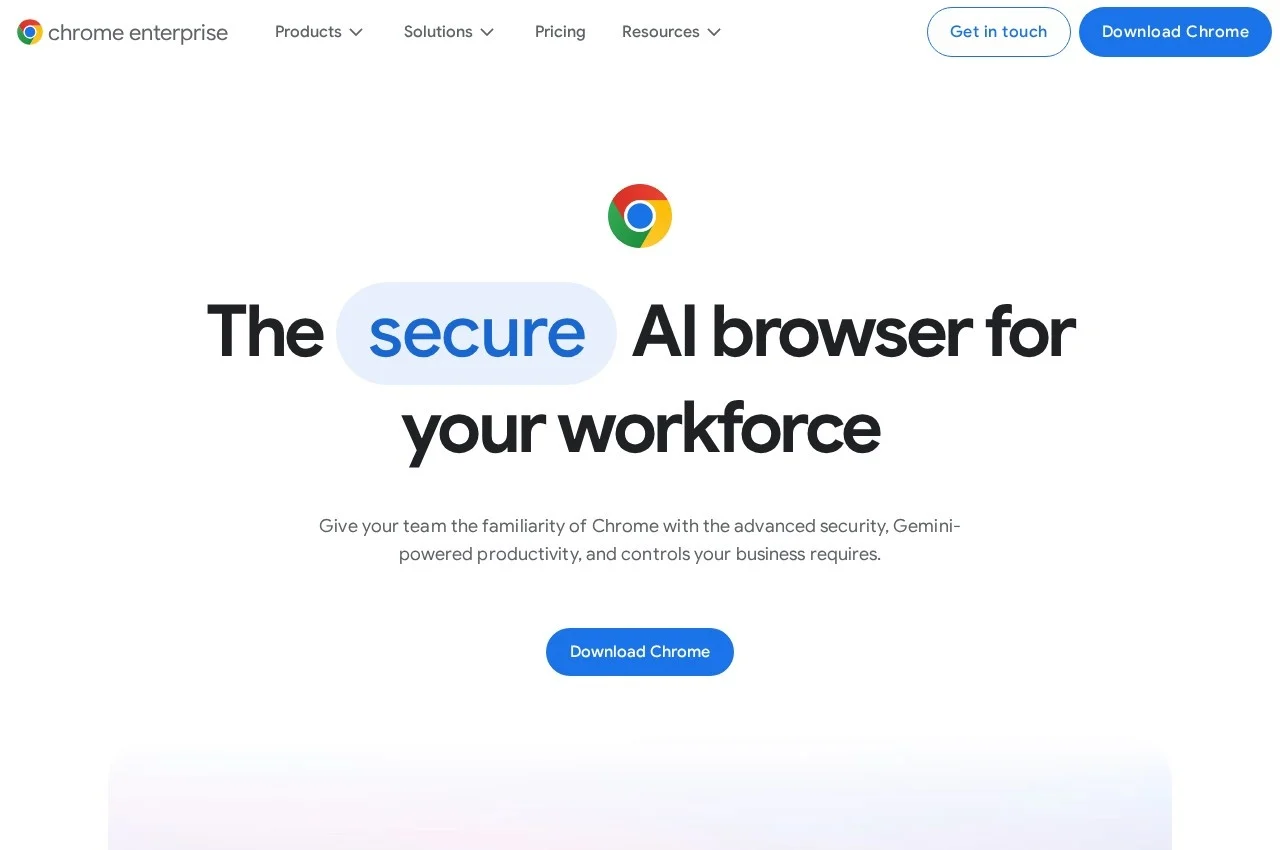 Chrome Enterprise Premium screenshot