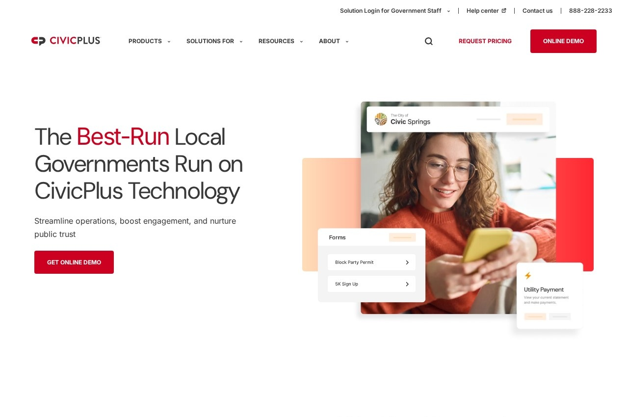 CivicPlus screenshot