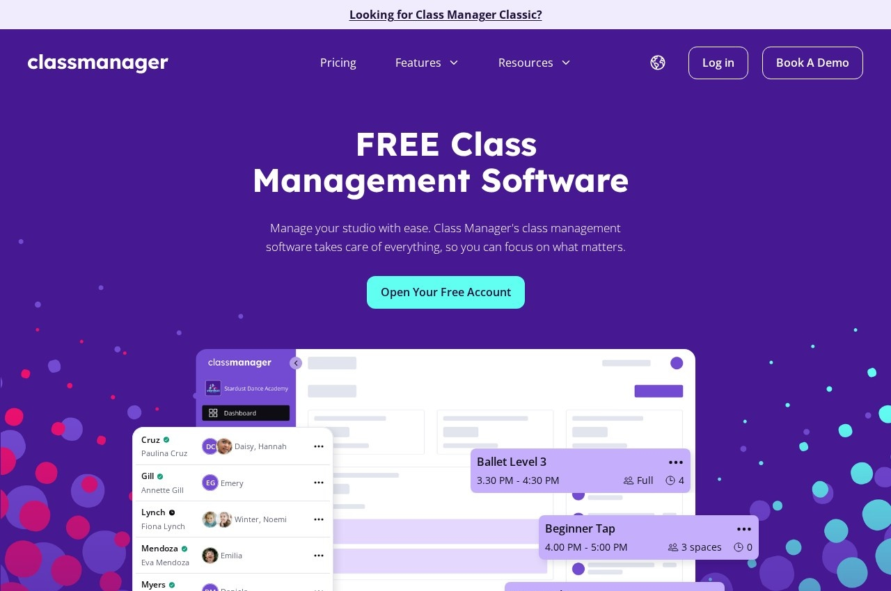 Class Manager screenshot