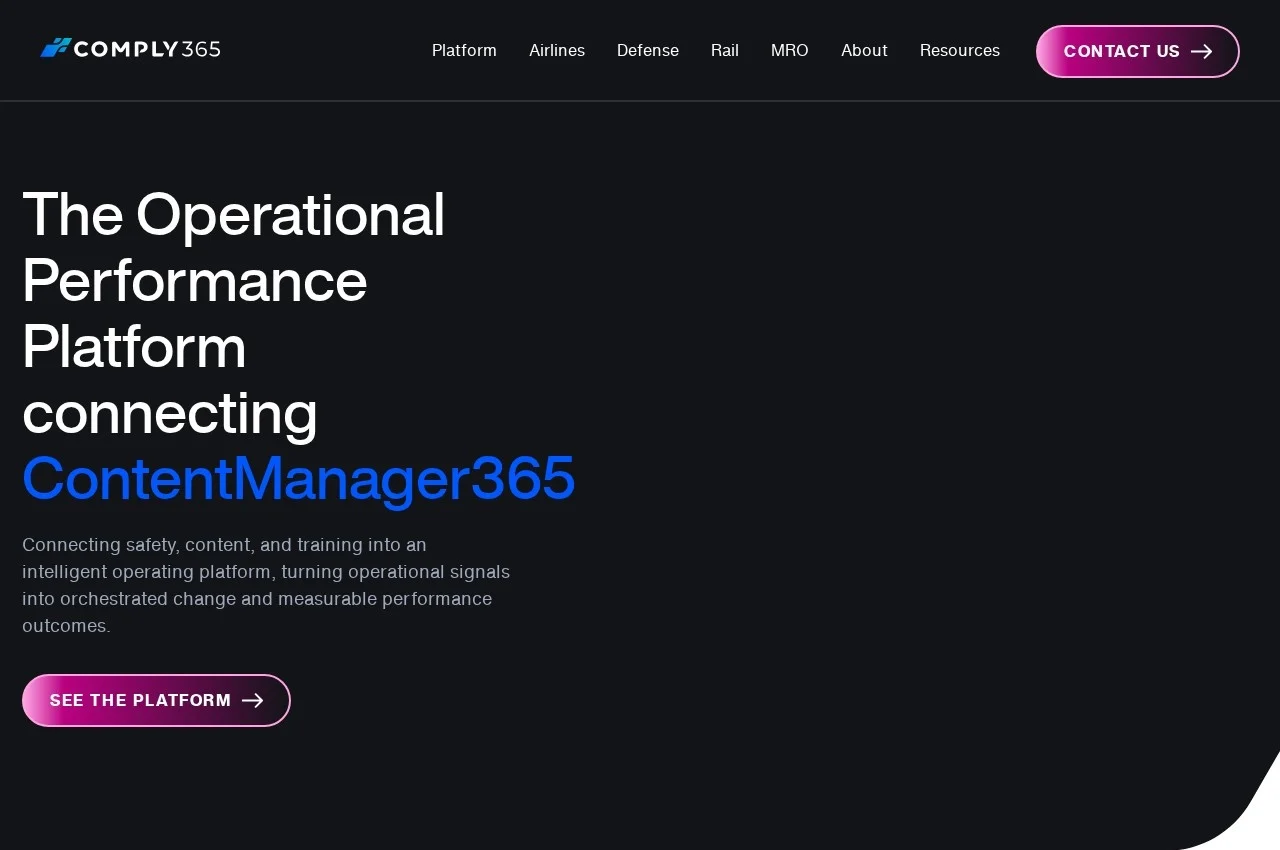 Comply365 DocuNet screenshot
