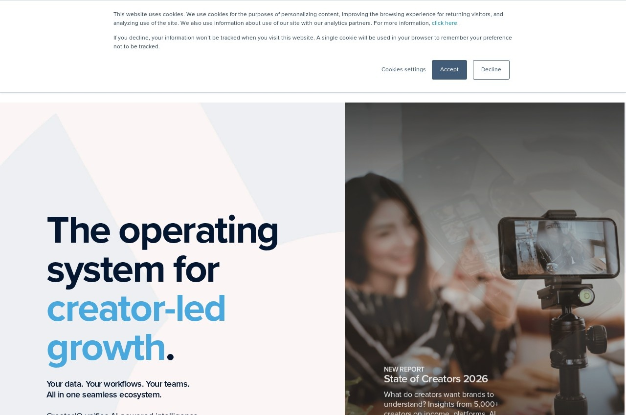 CreatorIQ screenshot