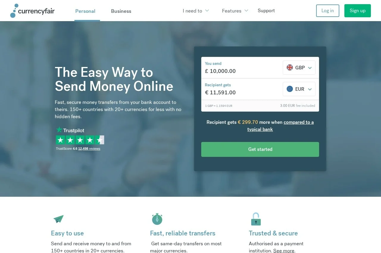 CurrencyFair screenshot
