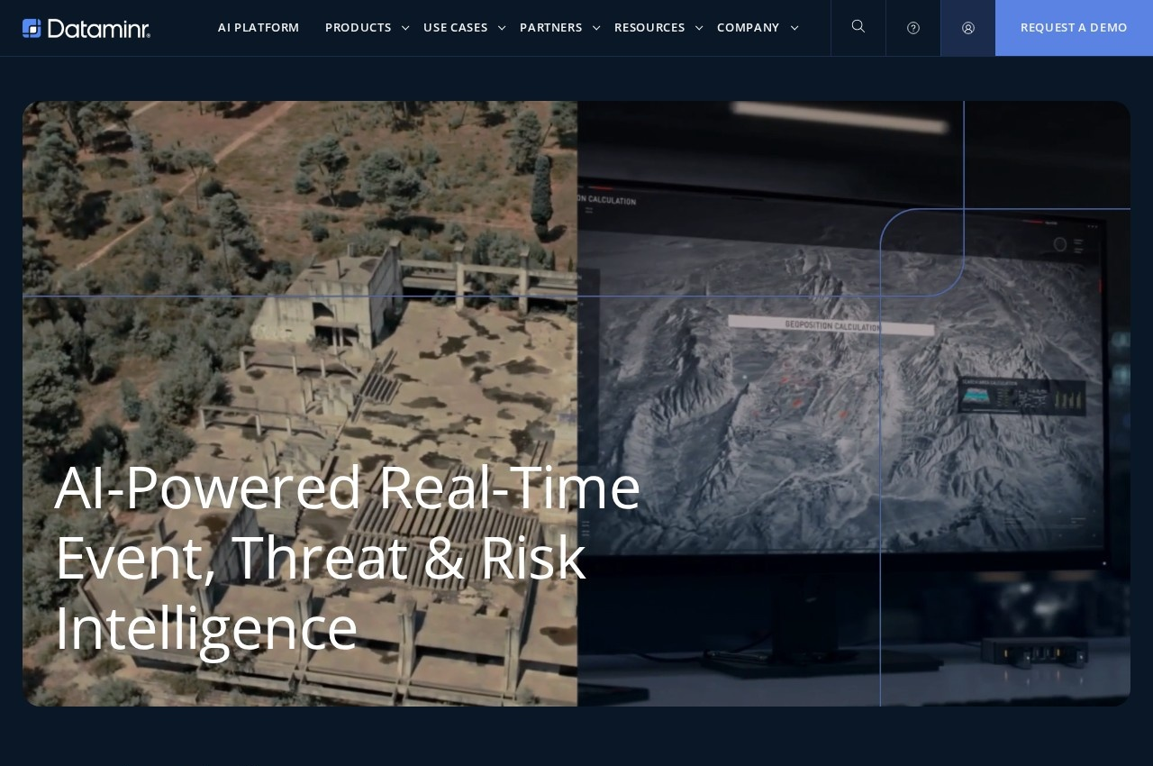 Dataminr screenshot
