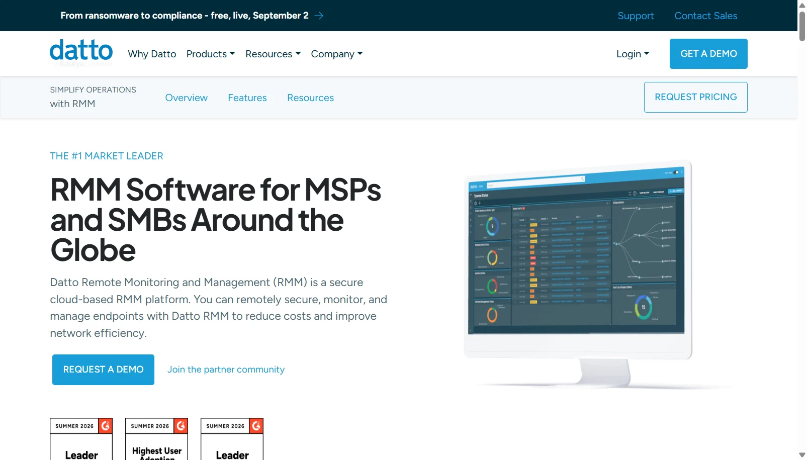 Datto RMM screenshot