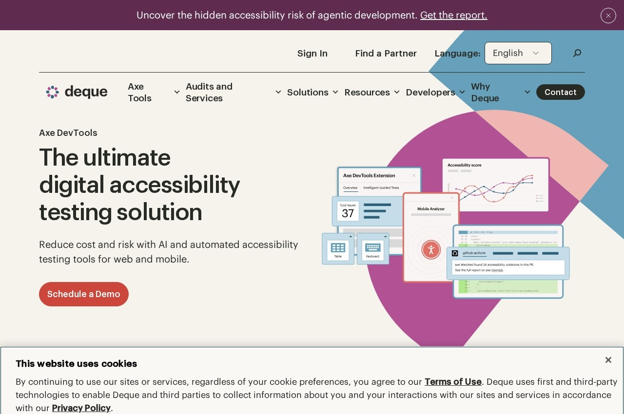 Deque axe DevTools screenshot