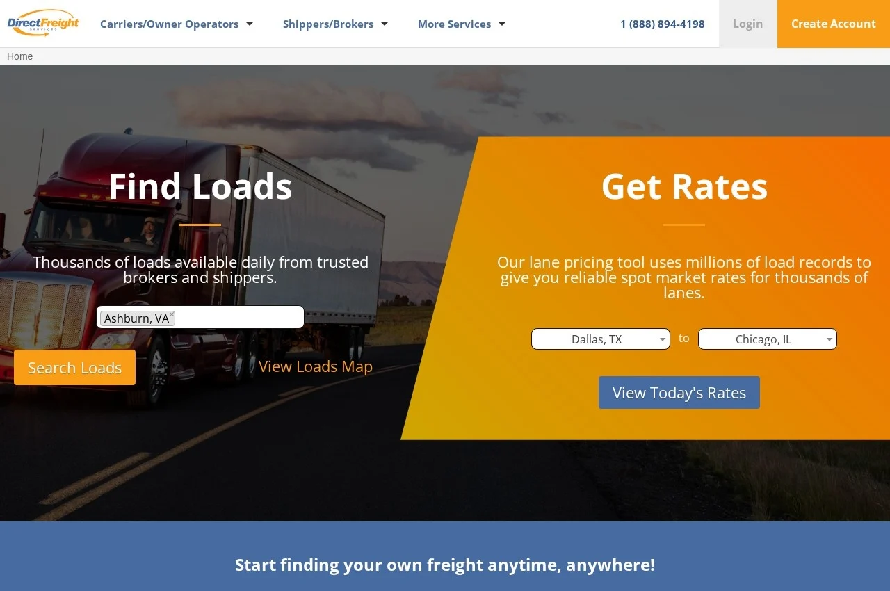 Direct Freight Services screenshot