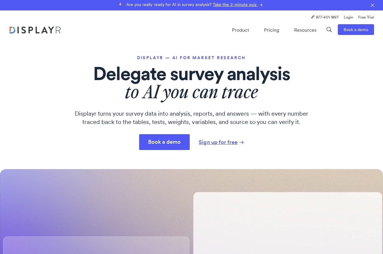 Displayr screenshot