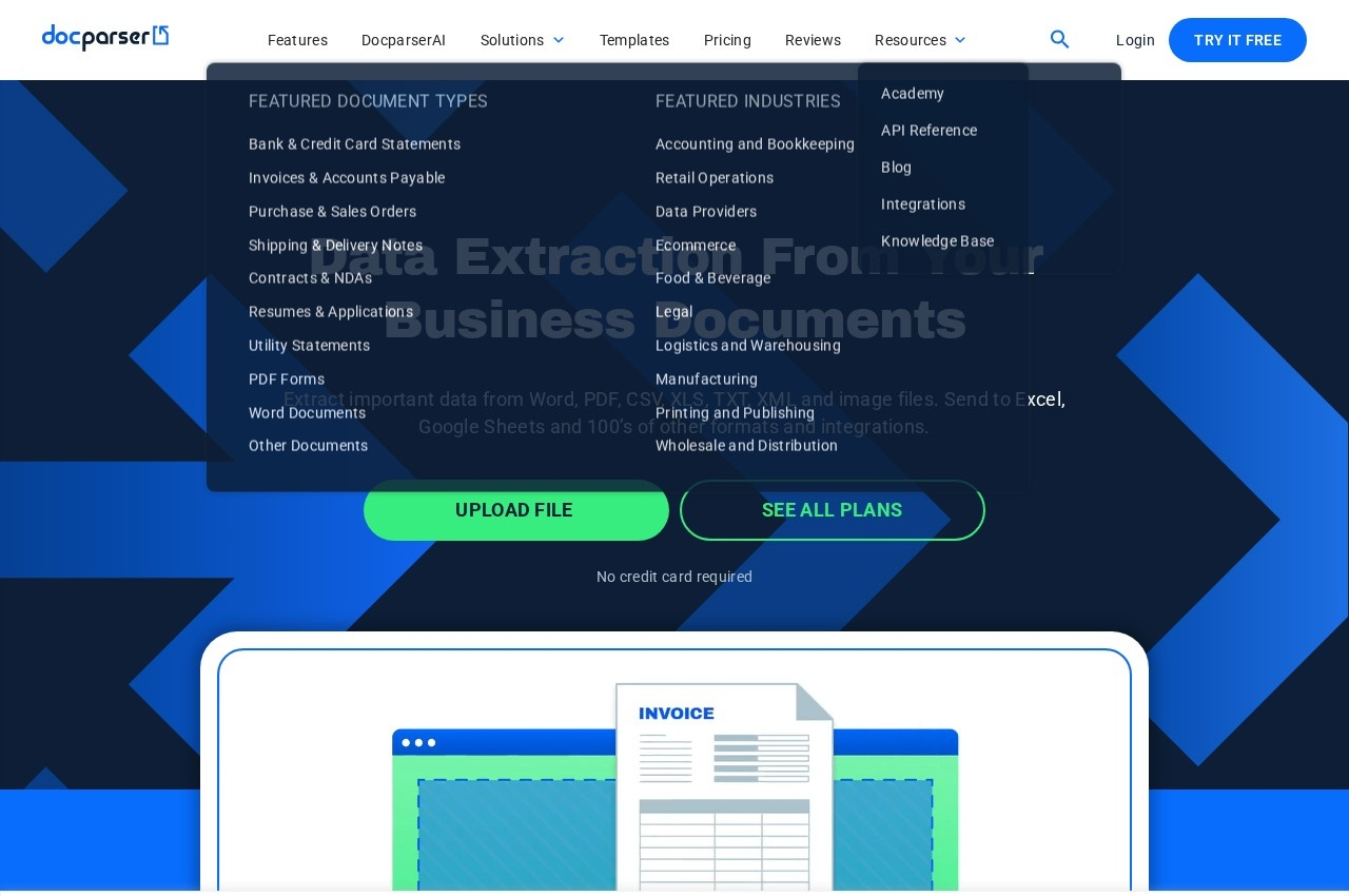 Docparser screenshot