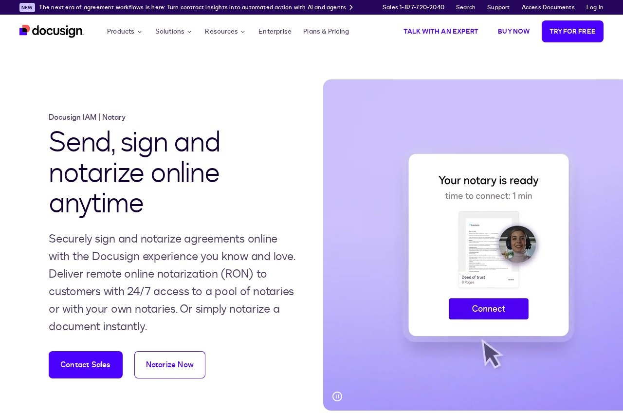 Docusign Notary screenshot