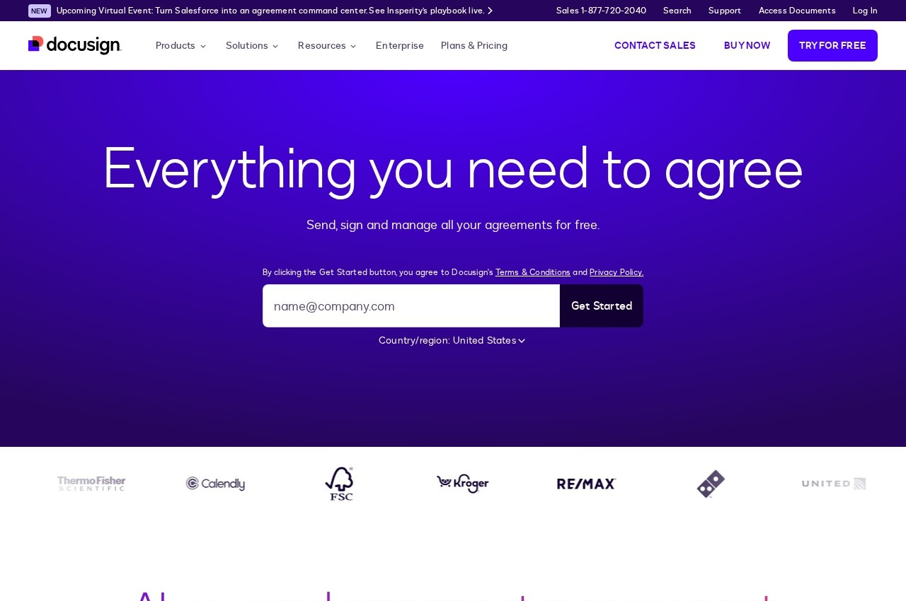 Docusign screenshot