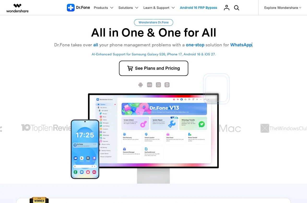 Dr.Fone screenshot