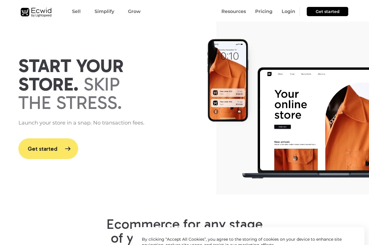 Ecwid screenshot