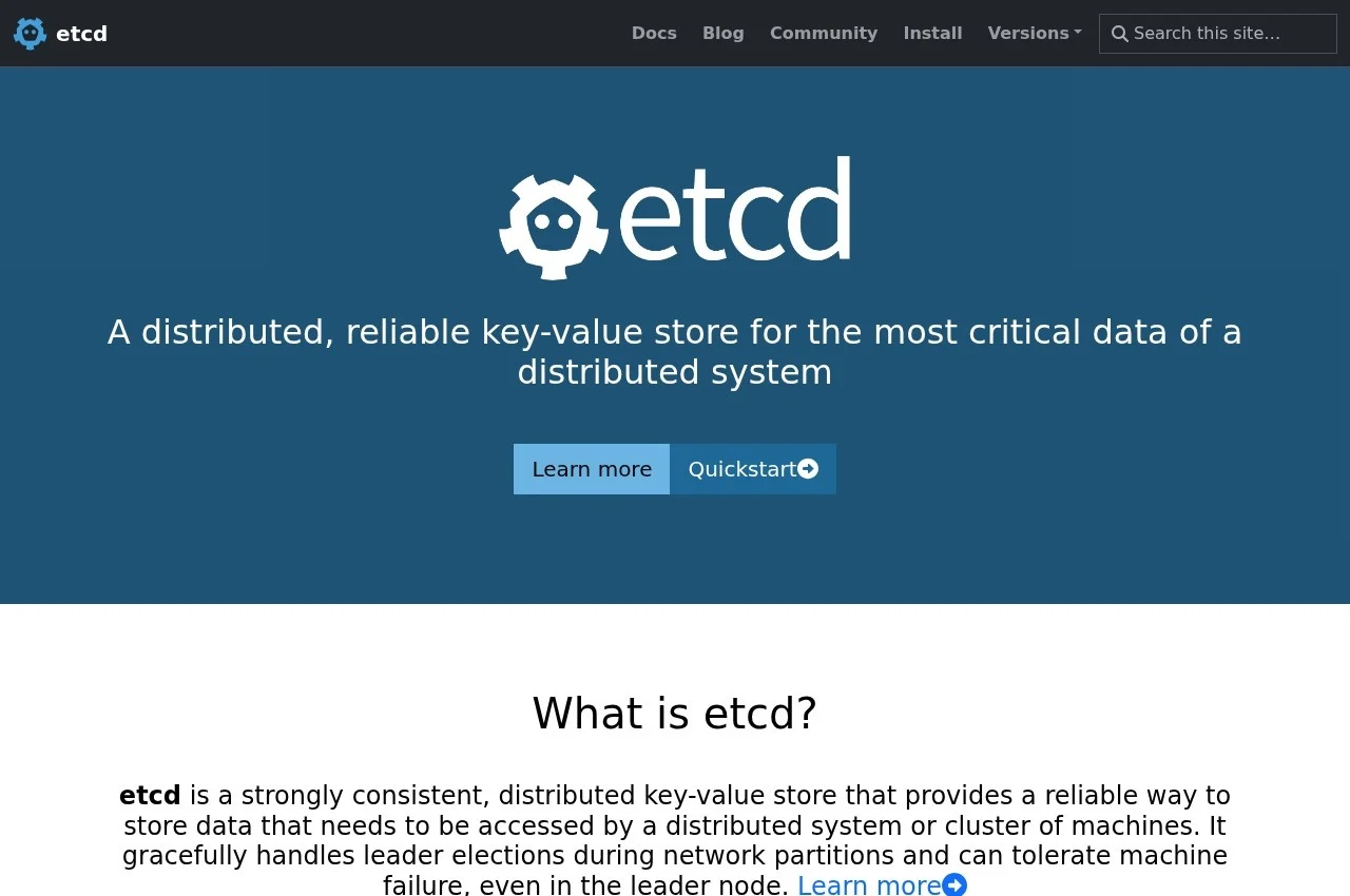 etcd screenshot