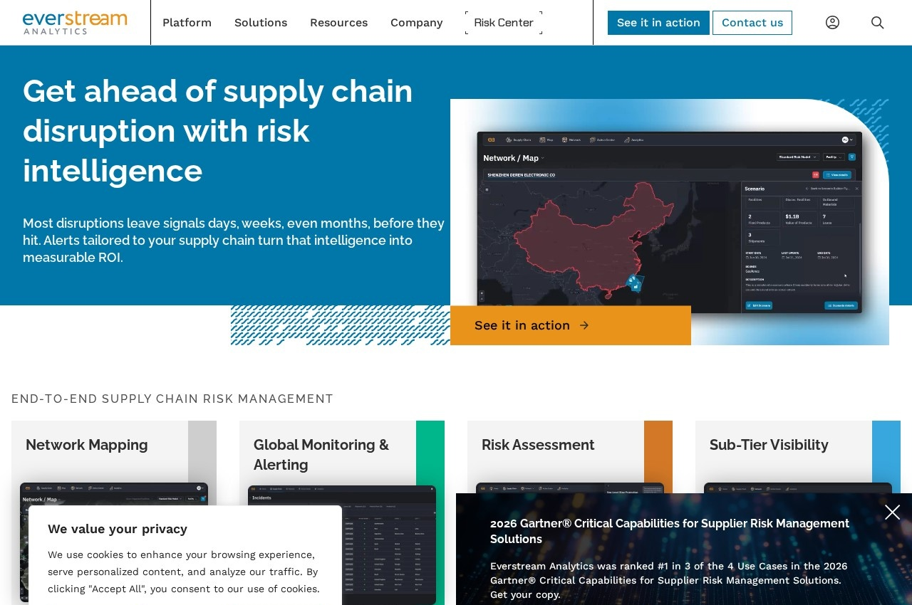 Everstream Analytics screenshot