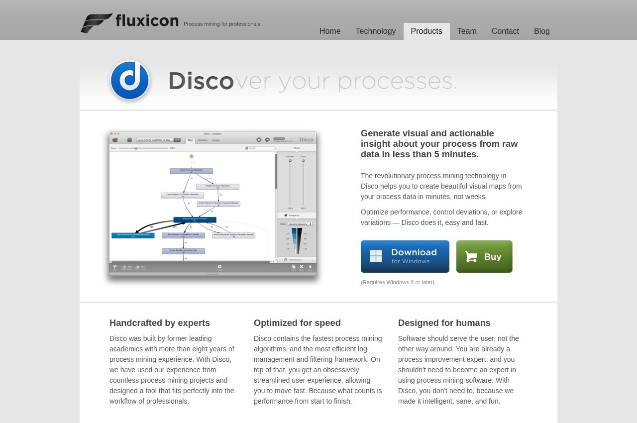 Fluxicon Disco screenshot