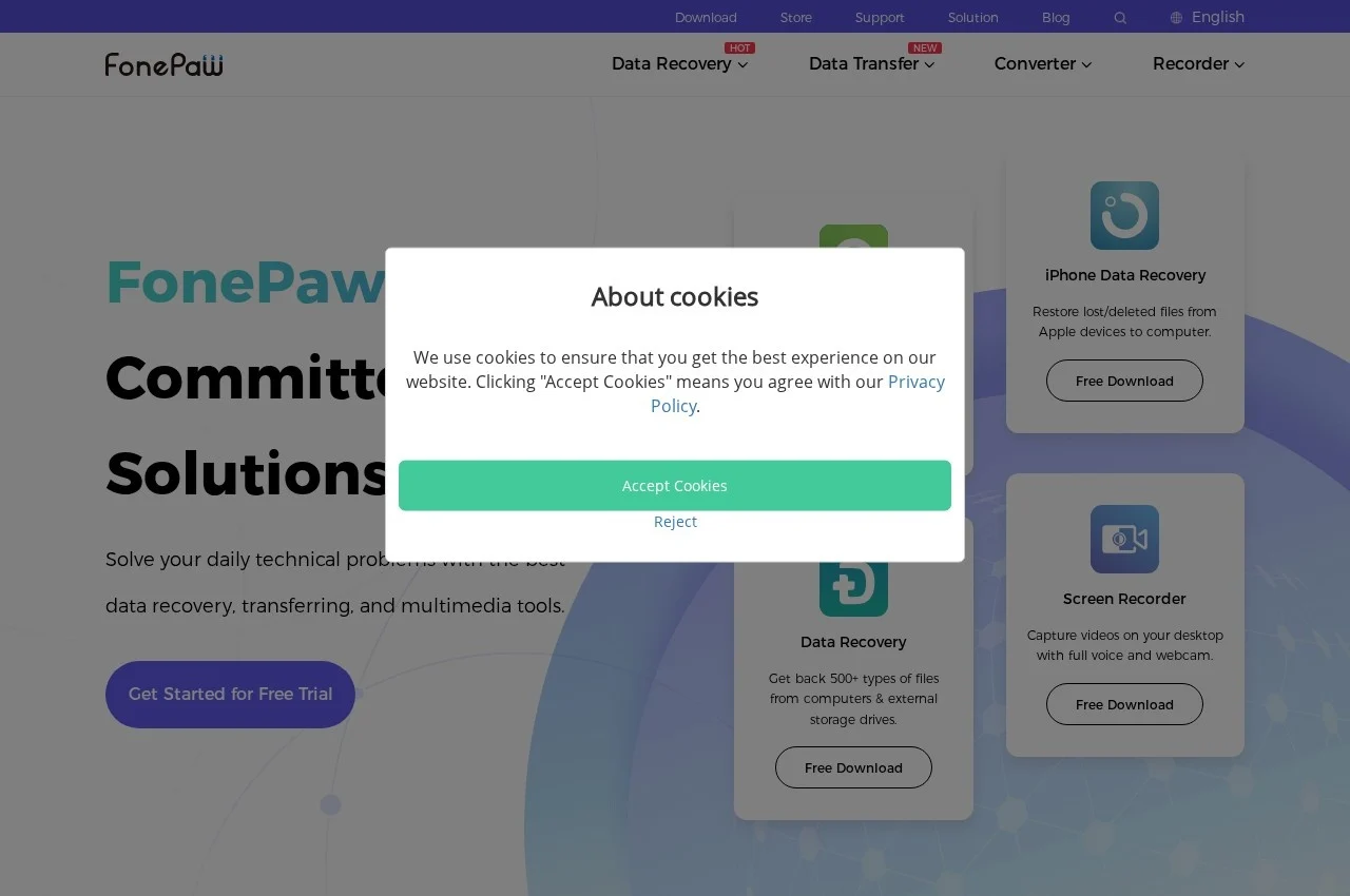 FonePaw screenshot