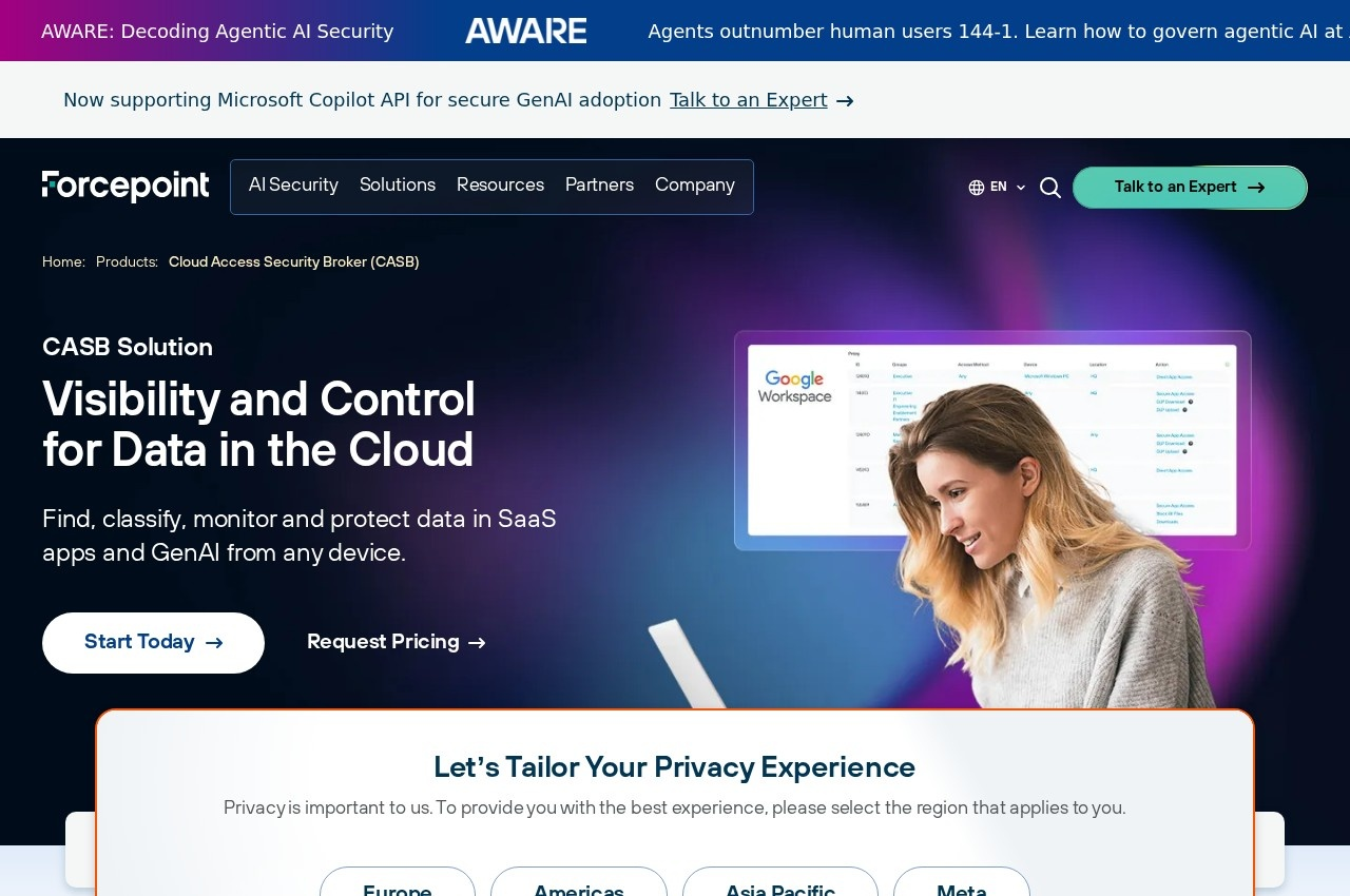 Forcepoint ONE screenshot