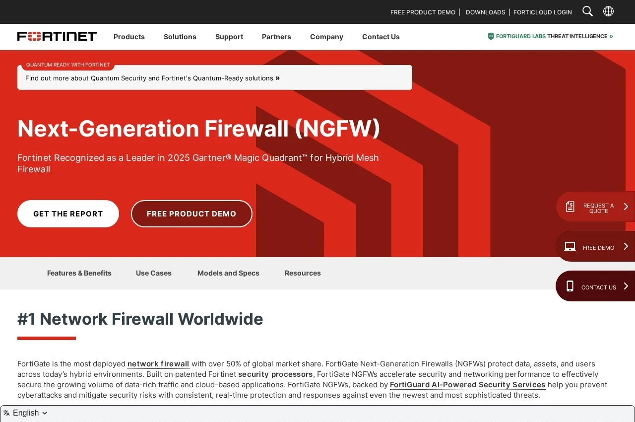 Fortinet FortiGate screenshot