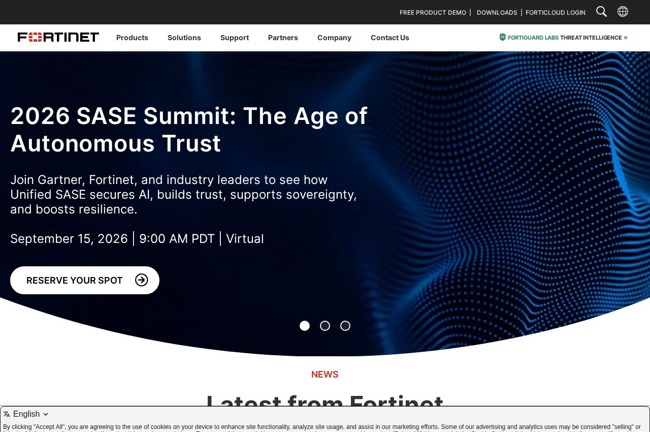 Fortinet screenshot