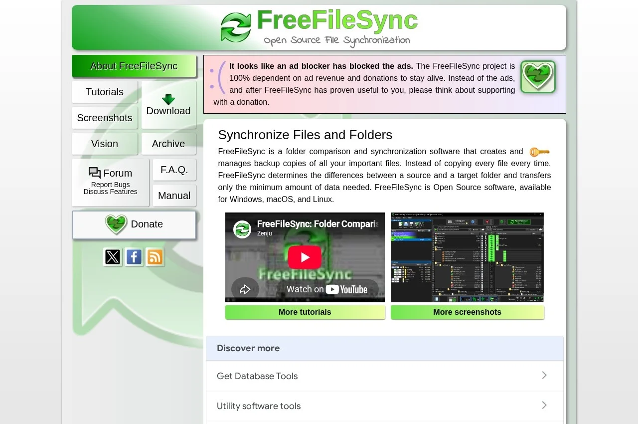 FreeFileSync screenshot