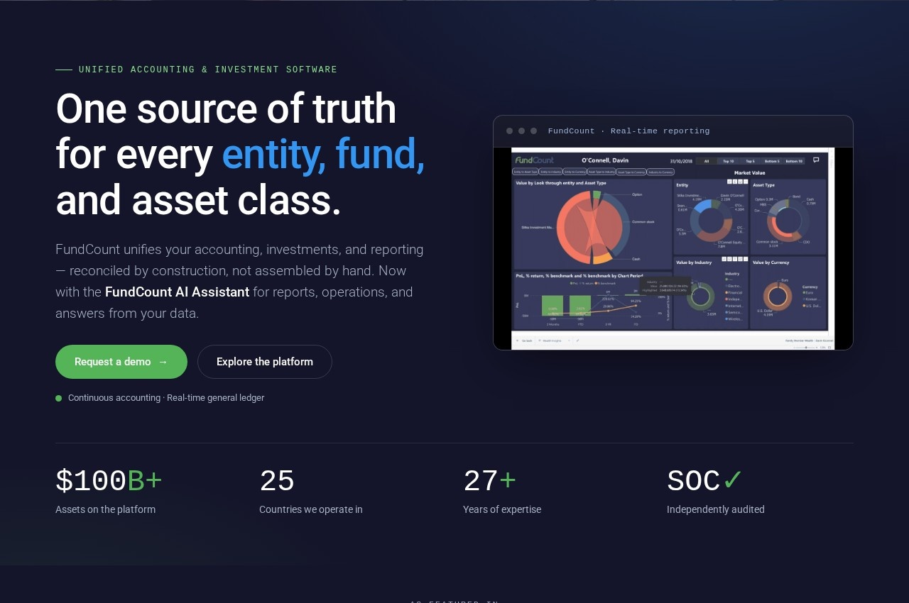 FundCount screenshot