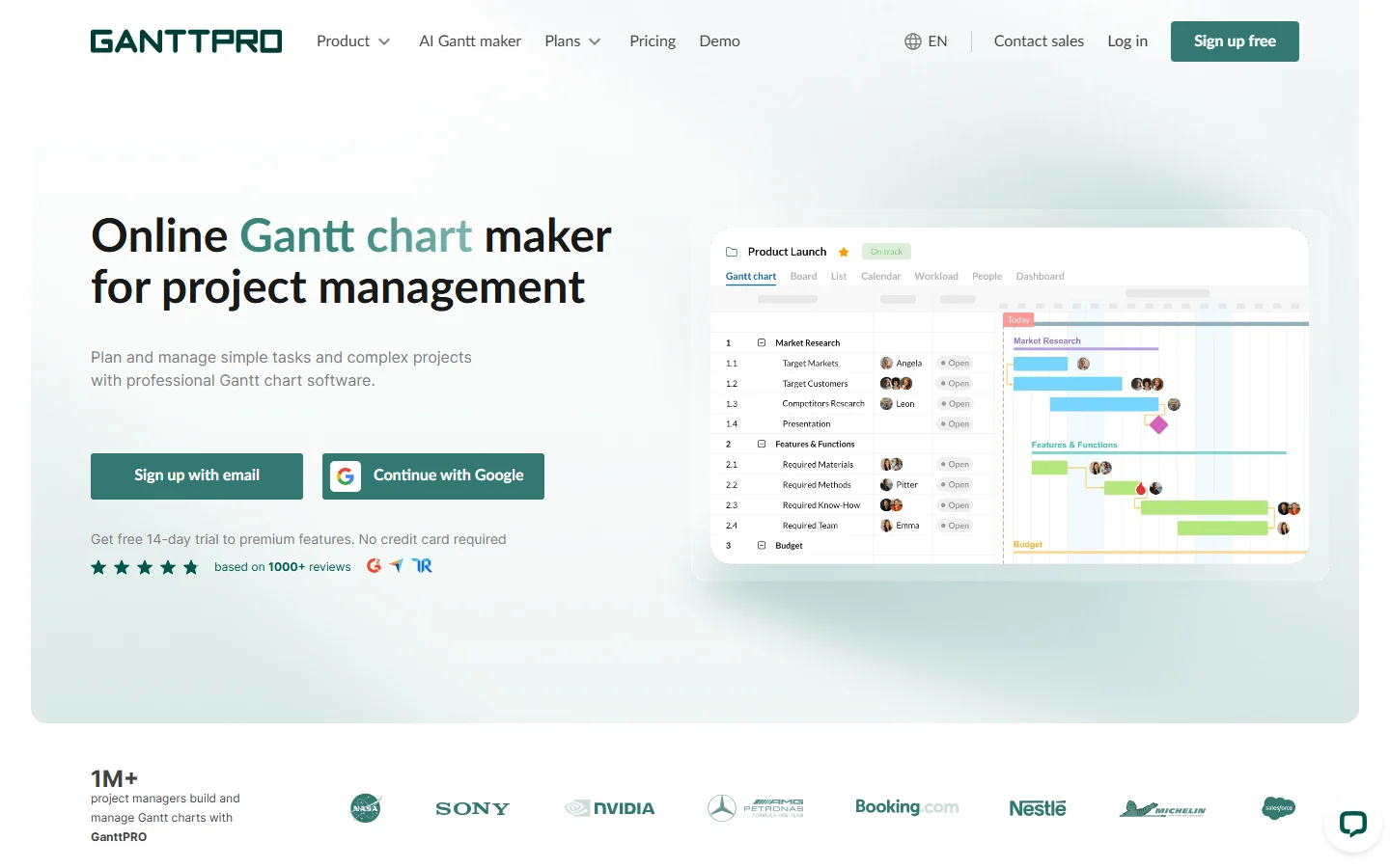 GanttPRO screenshot