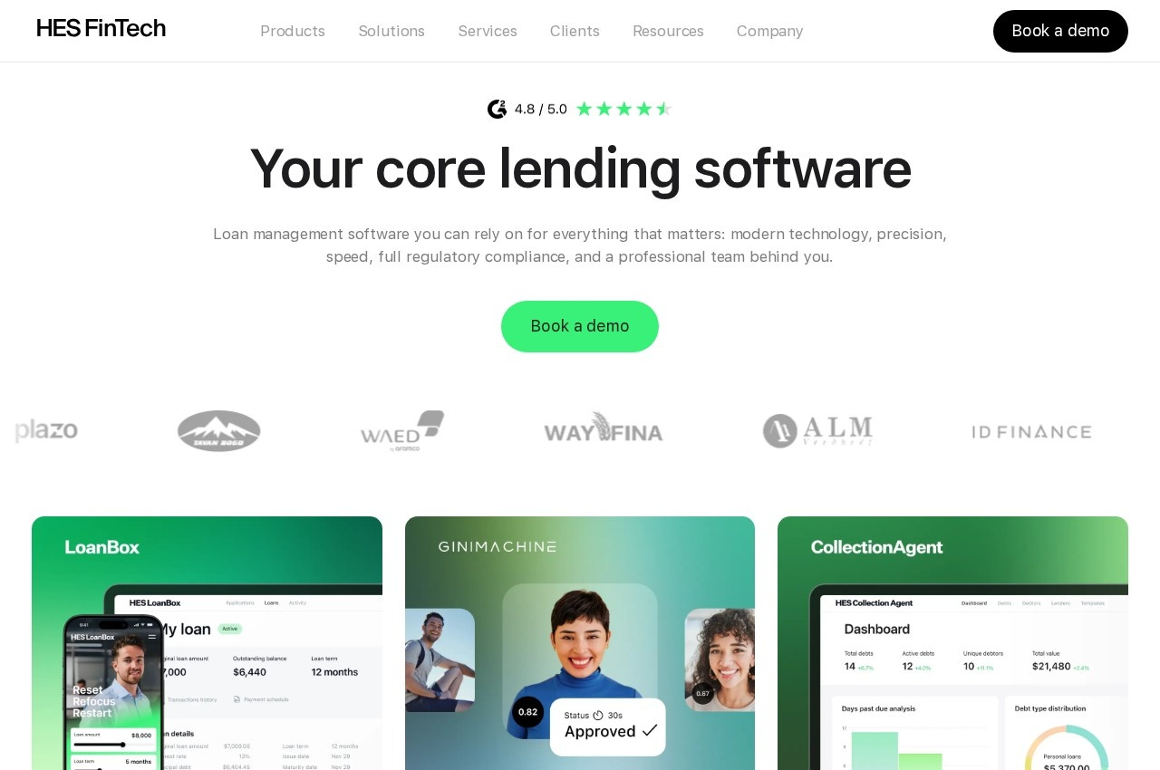HES FinTech screenshot