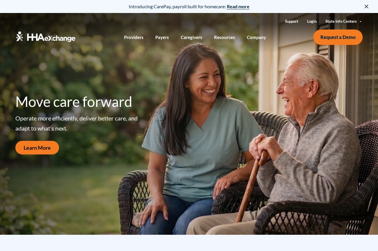 HHAeXchange screenshot
