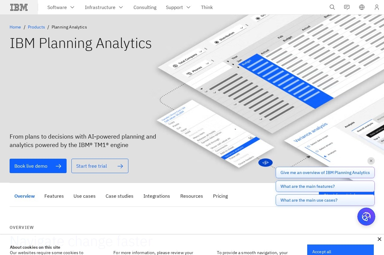 IBM Planning Analytics screenshot
