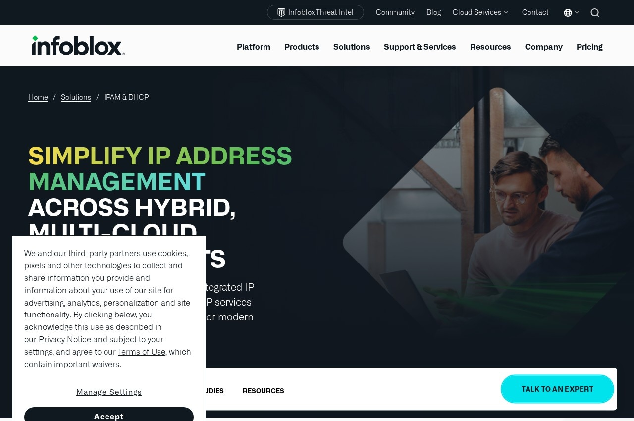 Infoblox IPAM screenshot