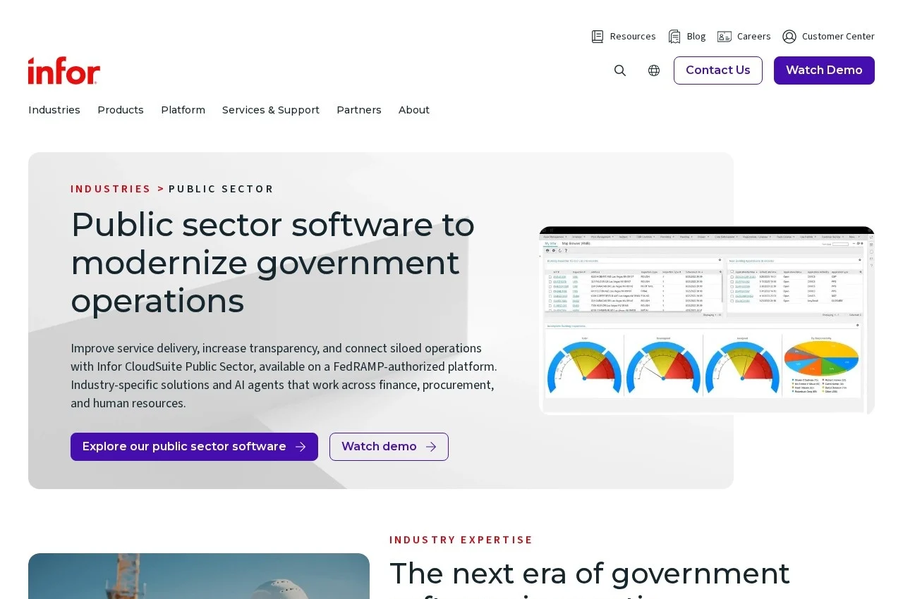 Infor Public Sector screenshot
