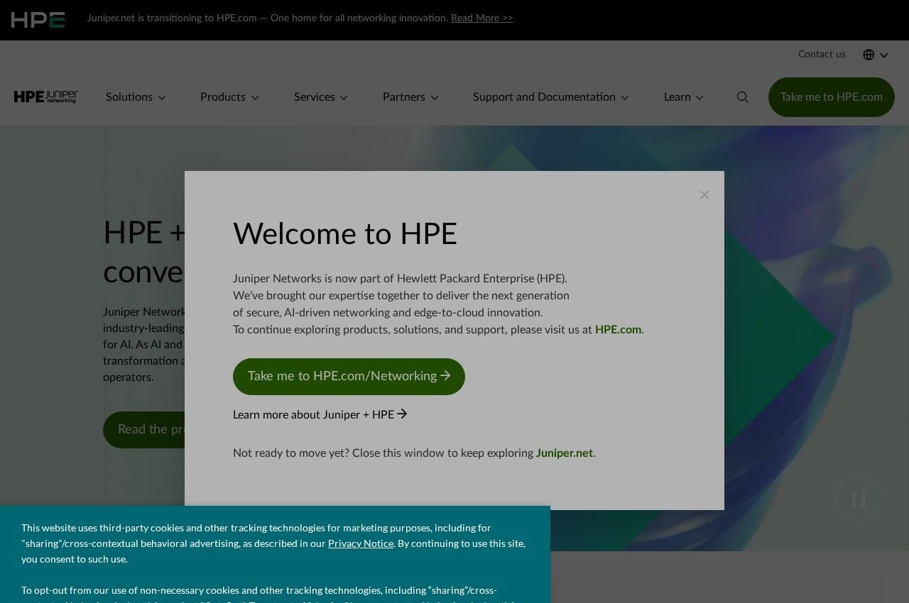 Juniper Networks screenshot
