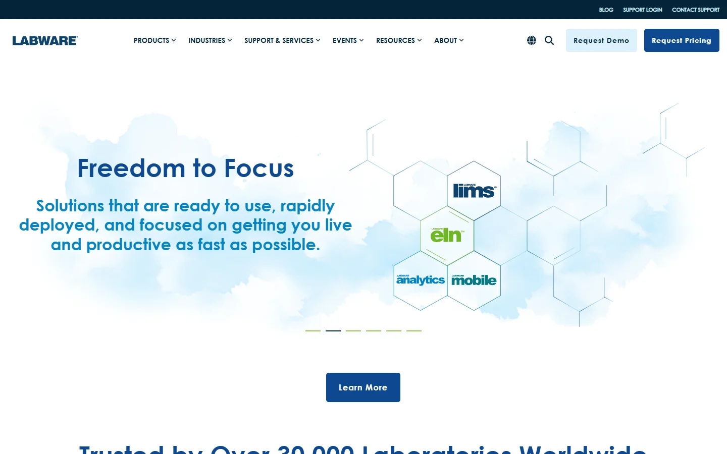 LabWare LIMS screenshot