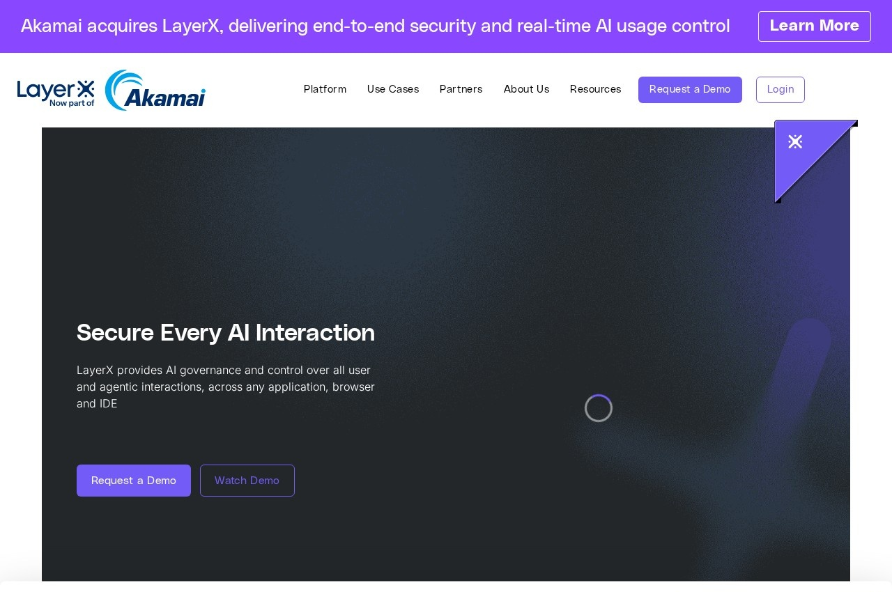 LayerX screenshot