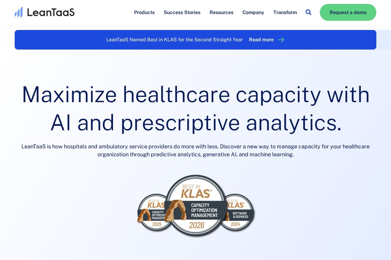 LeanTaaS iQueue screenshot