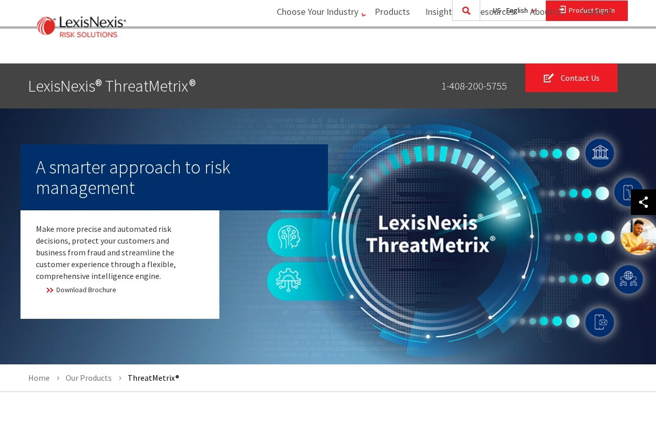 LexisNexis ThreatMetrix screenshot