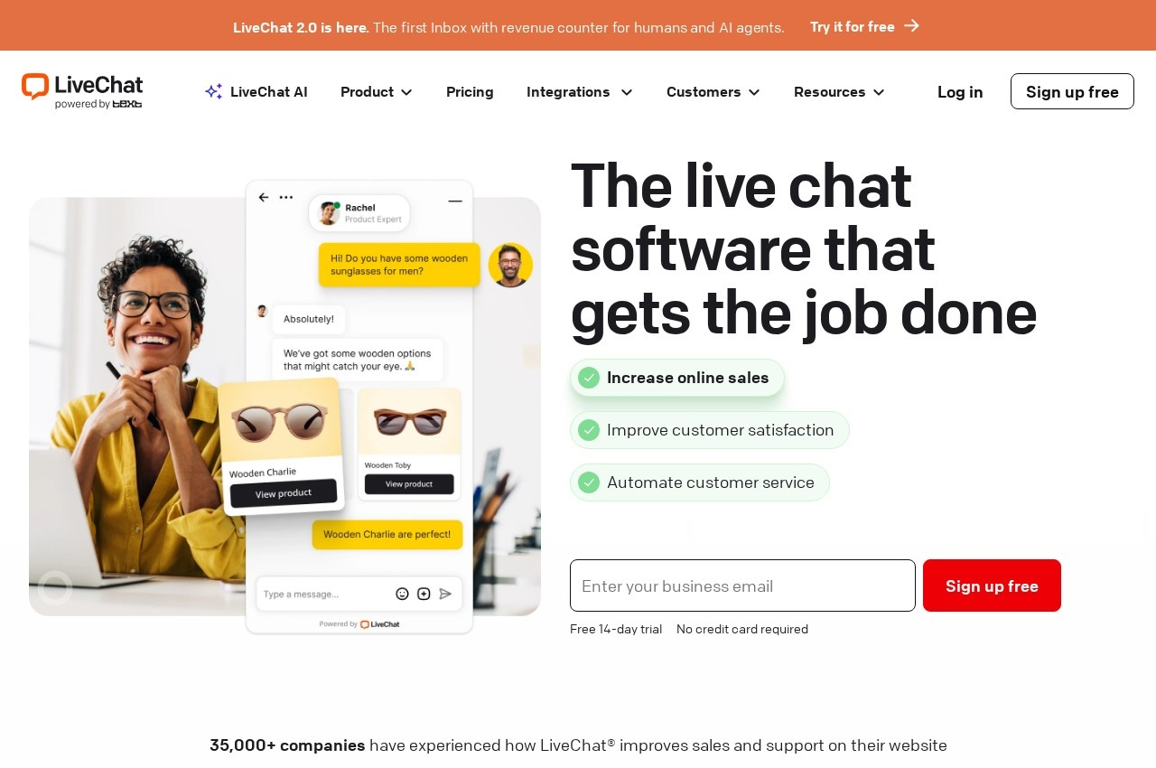 LiveChat screenshot