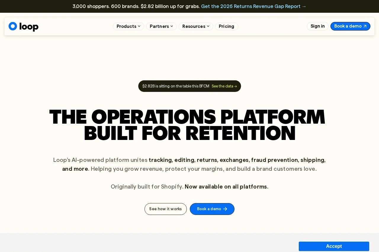 Loop Returns screenshot