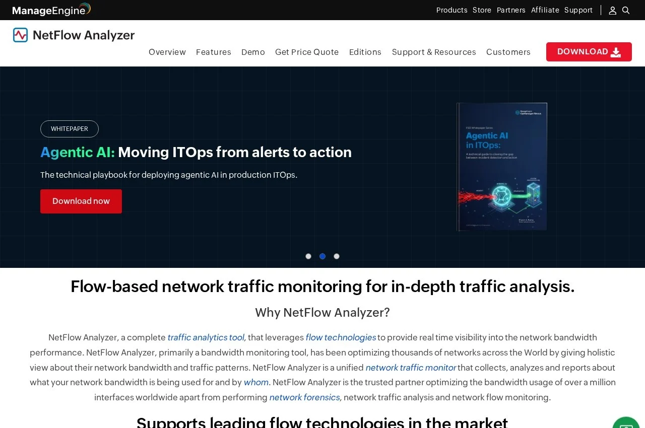 ManageEngine NetFlow Analyzer screenshot